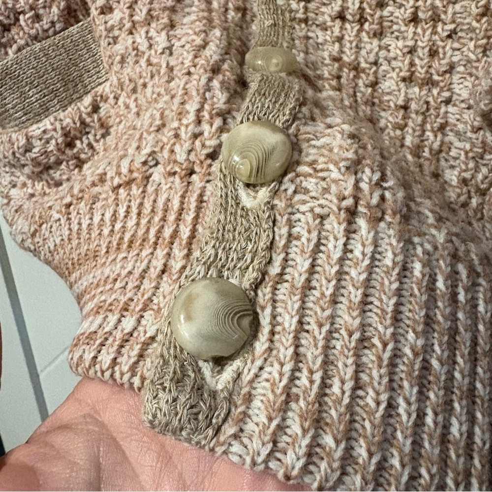 Vintage ChunkyKnit Cardigan Cable Knut ShawlCollar‎ Eclectic Grandpa cottagecore - Picture 5 of 6